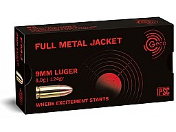 GECO 9 mm Luger FMJ 8,0g/124gr. 50 Patronen