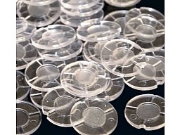 100 Stück GUALANDI DST1 > Transparente Kunststoffplättchen Discs zum Abdichten Schrotpatronen 12/70