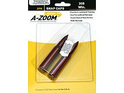 A-ZOOM Pufferpatronen Exerzierpatronen .308 Winchester Jagdkurs Jägerprüfung 2 Pack ROT ALU #12228
