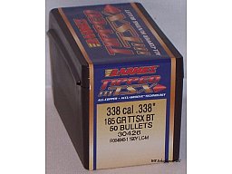 50St. BARNES .338(.338Dia.) - 185 - TTSX-BT(Tipped Triple Shock X-Bullet)-#30426 - Versand ab 6,40€