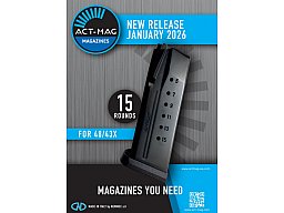 Magazin für GLOCK 43x/G48 , 15 Schuss,aus Metal , NEU von WF-SPORTS