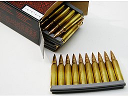 50 Schuss GECO SWISS .223 Rem. 63gr 4,1g Vollmantel Munition Patronen a. Ladestreifen 5,56 Schweizer