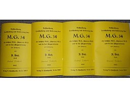 4 Hefte MG34 sehr ausführliche Beschreibung, Handhabung & Bedienung M.G.34 von 1942