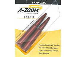 A-ZOOM Pufferpatronen Exerzierpatronen 8x57R IRS IR RAND Jagdkurs Jägerprüfung 2 Pack ROT ALU #12265