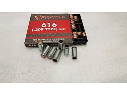 7 x Reduzierhülsen ,9mm P.A.K. auf 209 Zünder /Zündhütchen ,für 9mm Schreckschusspistole