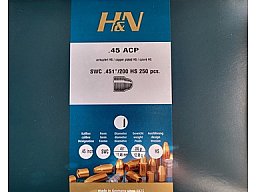 250 H&N.45 ACP(.451Dia.)-200-SWC-HIGH-SPEED