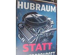 ELEKTROAUTO - Votum auf Blech 20x30 cm versandkostenfrei