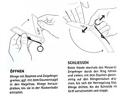 Taschenmesser, Windmühlenmesser, Olivenholz, Holster