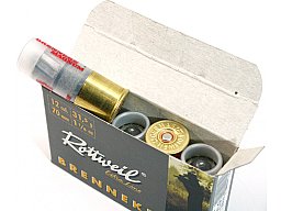 5 Schuss Jagd Schrotpatronen FLG Slug Flintenlaufgeschoss ROTTWEIL BRENNEKE 12/70 31,5 FLG MAGNUM