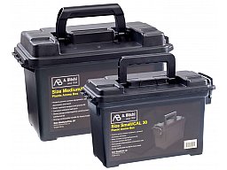 Munitionskiste Gr. 2 abschliessbar 35x18x22cm schlagfester Kunststoff SCHWARZ –Transportbox Ammo