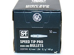 50 Stück NEUE RWS Geschosse - Speed Tip Professional .264 6,5MM 6.5 - 9,1g / 140gr | hohe Präzision!