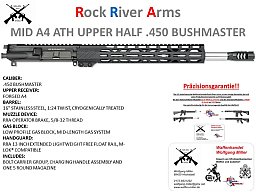AR15 Upper Wechselsystem ATH A4 .450Bushmaster, Hera ,Schmeisser ,.223Rem