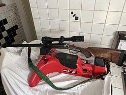 Hahn Büchsflinte Ferlacher Hugo Reichel Graz in 7x57r & 20/76 mit KXI