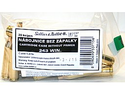 20 Stück S&B | Sellier&Bellot Wiederladehülsen S+B .243 WIN. NEU Messing Boxer o Zünder #V337152