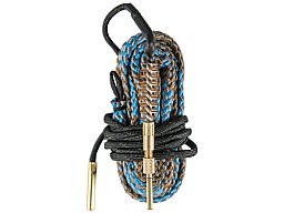 Laufreinigungsschnur Cal.9 (.38) Reinigungsbürste aus Bronze - 77cm Schnur + Patchhalter