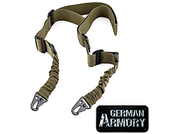 Bungee Sling 2 Punkt Gewehrgurt, Gewehrriemen elastisch schwarz khaki grün AR15 AR10 tactical