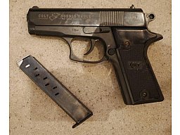 Neuwertig: SRS, PTB, Gas / Knall / Platz Pistole Colt Double Eagle, 9mm P.A.K.