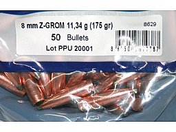 50 Stück PPU PrviPartizan Geschosse #B-629 | Cal.8MM.322 - 175grs/11g Z-GROM Bleifrei! ZINN-Deformat