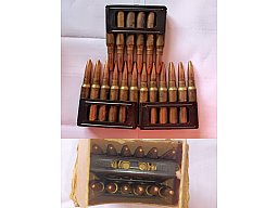 7,35 CARCANO. Original Patronen 1939 +Schachtel+Laderahmen. DEKO.