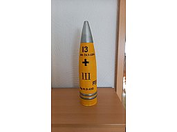 Flak Granate 8.8 cm mit Aufschlagzünder Wehrmacht Munition