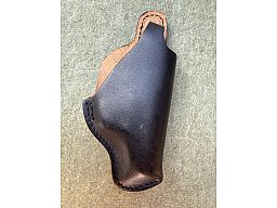 Lederholster, schwarz, mit Clip und Sicherungslasche, geeignet z.B. für PPK