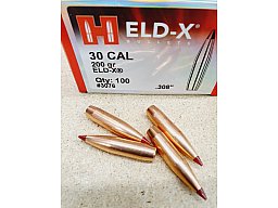 .30/.308/200grs Hornady ELD-X No. 3076 Geschosse 100 Stk