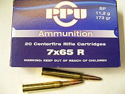 7x65R/174grs. Teilmantel A-122 PPU 100 stk.