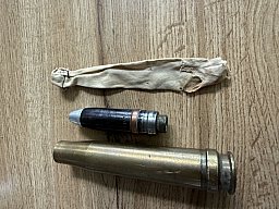 KRIEGSMARINE! Deko 20x138mm B Flak Vorkrieg 1937/39/44 – Echte Messinghülse Pulversack Wehrmacht