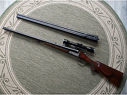 Büchsflinte Wolf/Meffert 8x57 IRS 12/70 mit Wechsellauf 12/70