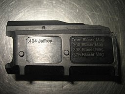 Blaser R8 Magazin Einsatz Nr 11 für .404 Jeffrey, 7mm Blaser Mag, 300 und 338 und 375 Blaser Magnum