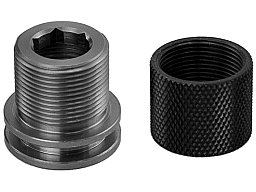 Schalldämpfer Adapter mit Inbuseinsatz, M12x1,M13x1,M14x1,M15x1,M16x1,M17x1,1/2x20",1/2x28",5/8x24"