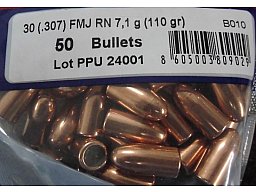 Geschosse PPU .307 / .30 110gr VM carbine