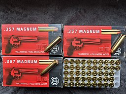 200 Revolverpatronen Geco, Kaliber .357 Magnum, FMJ, 158 Grain