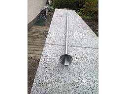 Großer Pulvertrichter für Vorderladergewehr 100cm lang