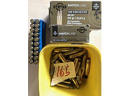 Hülsen 308 Winchester Prvi Partizan PPU Match Line HPBZ 155gr 10,04 gramm