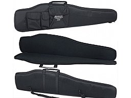 @ TOP MAUSER Büchsenfutteral 124x27cm schwarz Futteral NEU Gewehrtasche für Büchsen mit ZF @
