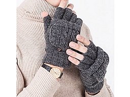 Strick-Fingerhandschuhe / Klapp-Fäustling