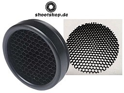 Waben-Blendschutzabdeckung – schwarz, blendfrei, Killflash - 60mm