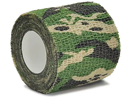 2 Stück Tarnband Tarnklebeband Stretchband Camou Woodland Klebeband, ohne Rückstände lösbar