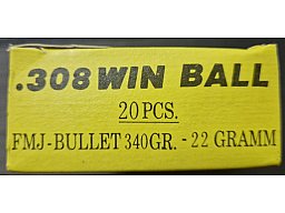 200 Schuss Norinco .308 Win. 7,62 x 51 FMJ 147gr.
