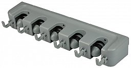 1 x 5er Gerätehalter / Waffenhalter mit Ballsystem | komplett aus Kunststoff |Kugelklemmen Gummiring