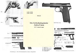 Nachdruck Dienstvorschrift Astra Pistole 9mm von 1952