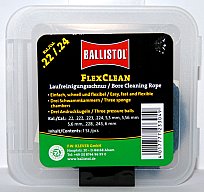 BALLISTOL Laufreinigungsschnur "FLEX CLEAN" > perfekt Kalibergenau für Büchse .22 .222 Rem. .223 224