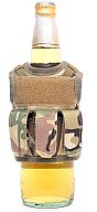 Mini Tactical Schutzweste mit Fronttaschen für Bierflasche / Wein / Thermosflasche - MultiCam
