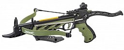 Pistolenarmbrust "ALLIGATOR I" Bicolor (Oliv / Schwarz), 80 lbs / 35kg, mit Selbstspannmechanismus