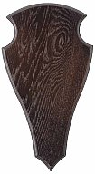 1 x Trophäenbrett EICHE 2 DUNKEL 52cm x 26cm | Hirschschild Rotwild Hirsch Damwild Rothirsch ...