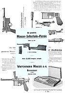 Nachdruck Bedienungsanleitung Pistole Mauser C96 6- und 10-schüssig