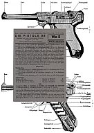 Nachdruck Wehrmacht Taschenkarte Pistole 08