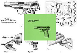 Nachdruck Bedienungsanleitung Pistole Walther Mod. 4
