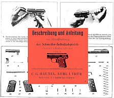 Nachdruck Bedienungsanleitung Taschenpistole Schmeißer Cal. 6,35 mm